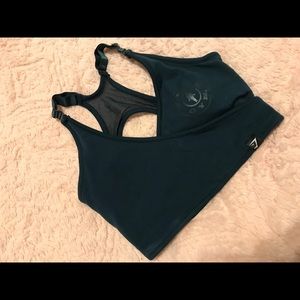 Gymshark/Gold’s Gym Sports Bra- Teal, S, NWT